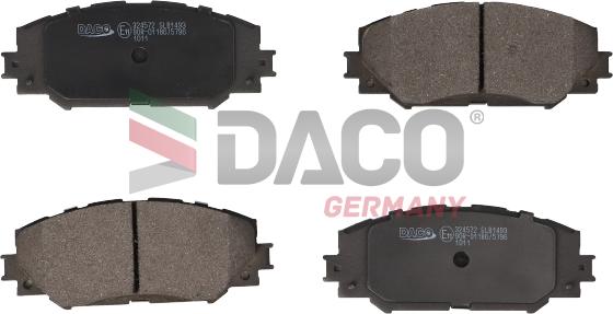 DACO Germany 324577 - Kit de plaquettes de frein, frein à disque cwaw.fr