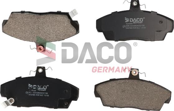 DACO Germany 324009 - Kit de plaquettes de frein, frein à disque cwaw.fr