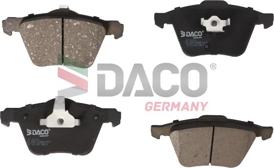 DACO Germany 324101 - Kit de plaquettes de frein, frein à disque cwaw.fr