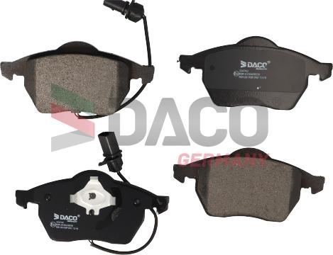 DACO Germany 324742 - Kit de plaquettes de frein, frein à disque cwaw.fr