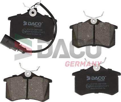 DACO Germany 324755 - Kit de plaquettes de frein, frein à disque cwaw.fr