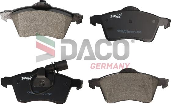 DACO Germany 324750 - Kit de plaquettes de frein, frein à disque cwaw.fr