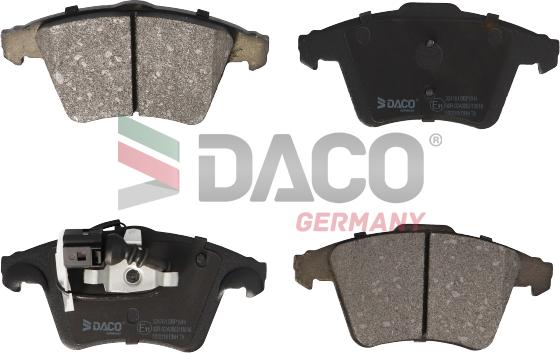 DACO Germany 324761 - Kit de plaquettes de frein, frein à disque cwaw.fr