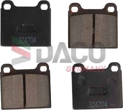 DACO Germany 324704 - Kit de plaquettes de frein, frein à disque cwaw.fr