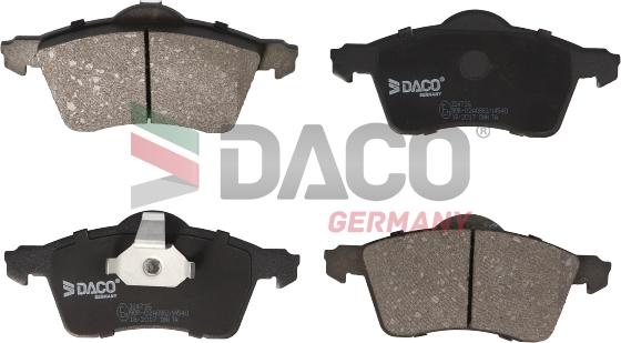 DACO Germany 324736 - Kit de plaquettes de frein, frein à disque cwaw.fr