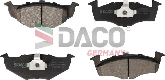 DACO Germany 324737 - Kit de plaquettes de frein, frein à disque cwaw.fr