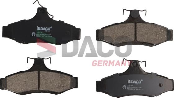 DACO Germany 325003 - Kit de plaquettes de frein, frein à disque cwaw.fr