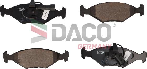 DACO Germany 320909 - Kit de plaquettes de frein, frein à disque cwaw.fr