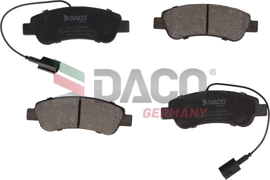 DACO Germany 320915 - Kit de plaquettes de frein, frein à disque cwaw.fr