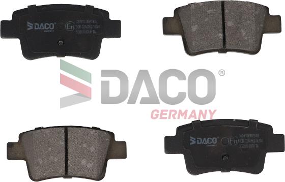 DACO Germany 320910 - Kit de plaquettes de frein, frein à disque cwaw.fr