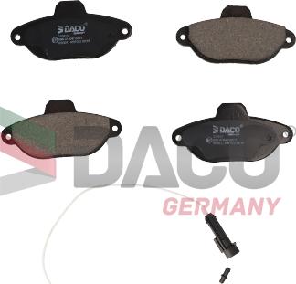 DACO Germany 320913 - Kit de plaquettes de frein, frein à disque cwaw.fr