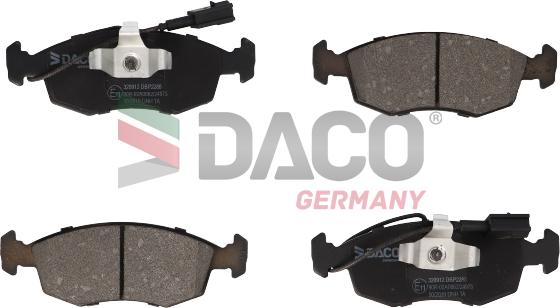 DACO Germany 320912 - Kit de plaquettes de frein, frein à disque cwaw.fr