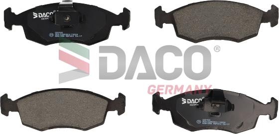 DACO Germany 320920 - Kit de plaquettes de frein, frein à disque cwaw.fr