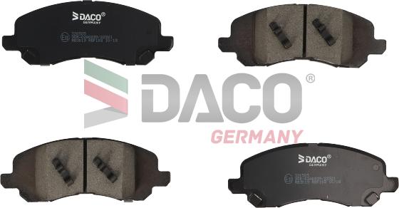 DACO Germany 320505 - Kit de plaquettes de frein, frein à disque cwaw.fr