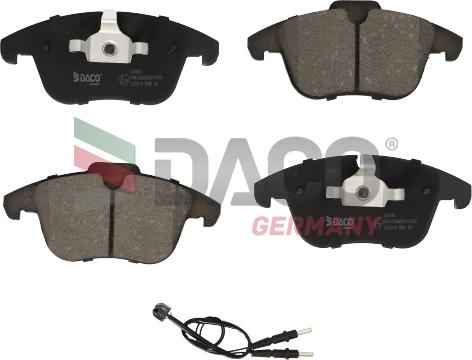 DACO Germany 320640 - Kit de plaquettes de frein, frein à disque cwaw.fr