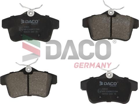 DACO Germany 320605 - Kit de plaquettes de frein, frein à disque cwaw.fr