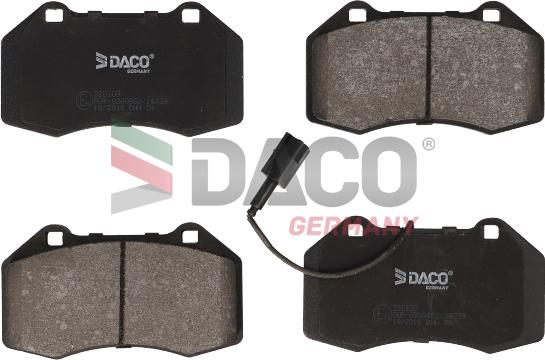 DACO Germany 320109 - Kit de plaquettes de frein, frein à disque cwaw.fr