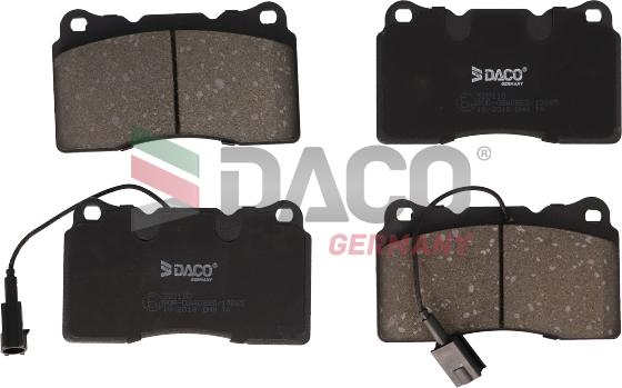 DACO Germany 320110 - Kit de plaquettes de frein, frein à disque cwaw.fr