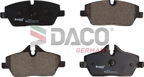 DACO Germany 320303 - Kit de plaquettes de frein, frein à disque cwaw.fr