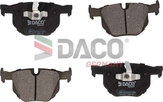 DACO Germany 320310 - Kit de plaquettes de frein, frein à disque cwaw.fr