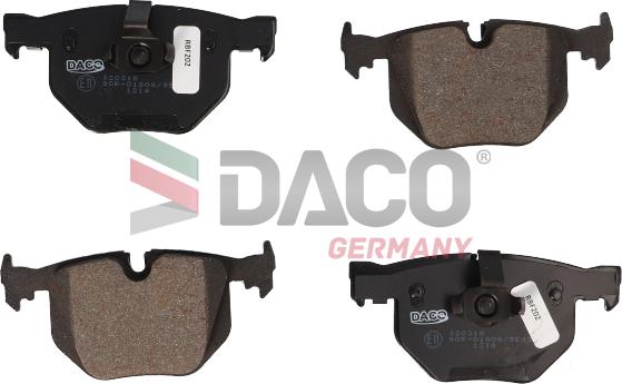 DACO Germany 320318 - Kit de plaquettes de frein, frein à disque cwaw.fr