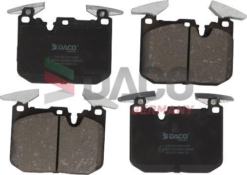 DACO Germany 320329 - Kit de plaquettes de frein, frein à disque cwaw.fr