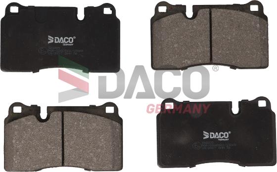 DACO Germany 320205 - Kit de plaquettes de frein, frein à disque cwaw.fr