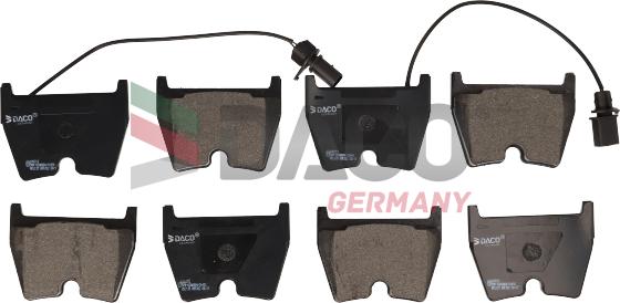 DACO Germany 320212 - Kit de plaquettes de frein, frein à disque cwaw.fr