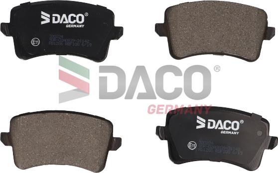 DACO Germany 320224 - Kit de plaquettes de frein, frein à disque cwaw.fr