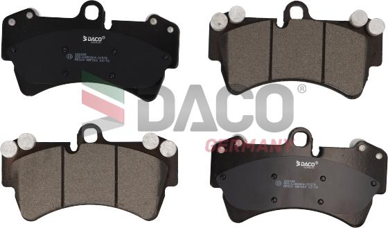 DACO Germany 320225 - Kit de plaquettes de frein, frein à disque cwaw.fr