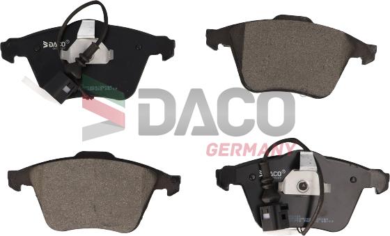 DACO Germany 320221 - Kit de plaquettes de frein, frein à disque cwaw.fr