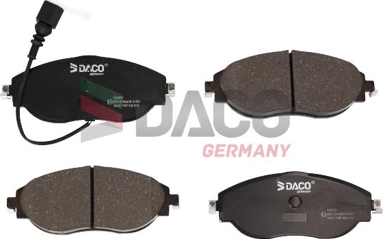 DACO Germany 320223 - Kit de plaquettes de frein, frein à disque cwaw.fr