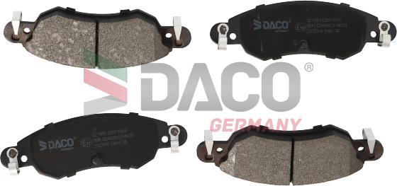 DACO Germany 321943 - Kit de plaquettes de frein, frein à disque cwaw.fr