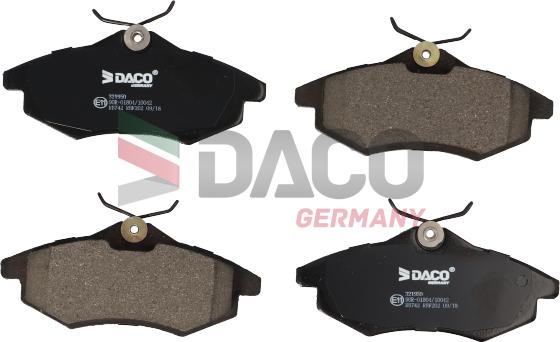 DACO Germany 321950 - Kit de plaquettes de frein, frein à disque cwaw.fr