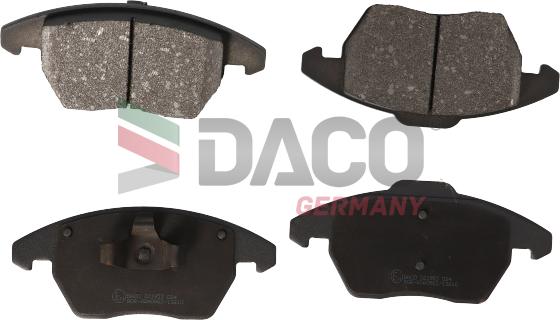 DACO Germany 321953 - Kit de plaquettes de frein, frein à disque cwaw.fr