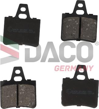 DACO Germany 321932 - Kit de plaquettes de frein, frein à disque cwaw.fr