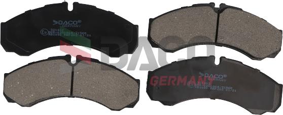 DACO Germany 321402 - Kit de plaquettes de frein, frein à disque cwaw.fr