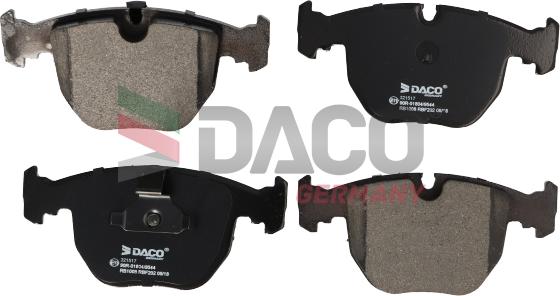 DACO Germany 321517 - Kit de plaquettes de frein, frein à disque cwaw.fr