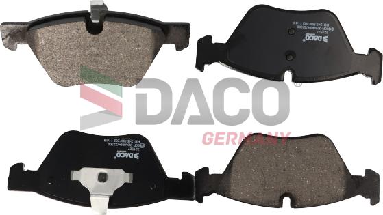 DACO Germany 321527 - Kit de plaquettes de frein, frein à disque cwaw.fr