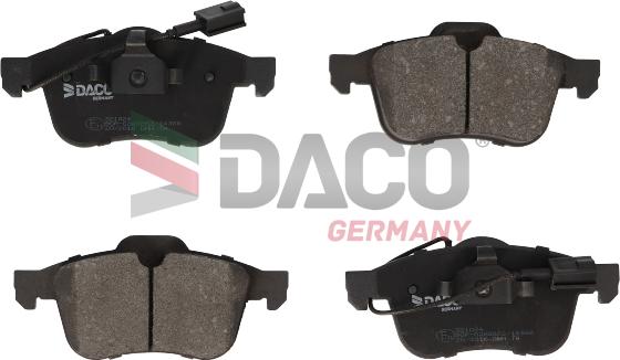 DACO Germany 321014 - Kit de plaquettes de frein, frein à disque cwaw.fr