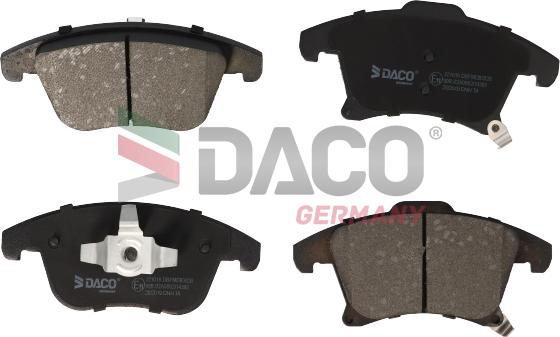 DACO Germany 321016 - Kit de plaquettes de frein, frein à disque cwaw.fr