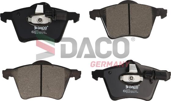 DACO Germany 321010 - Kit de plaquettes de frein, frein à disque cwaw.fr