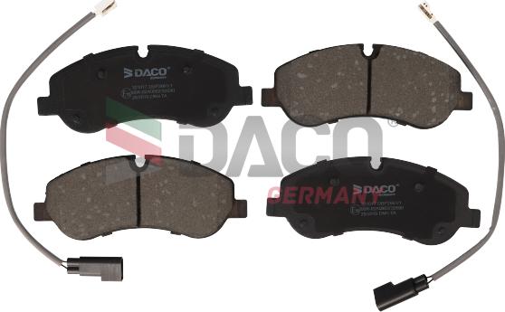 DACO Germany 321017 - Kit de plaquettes de frein, frein à disque cwaw.fr