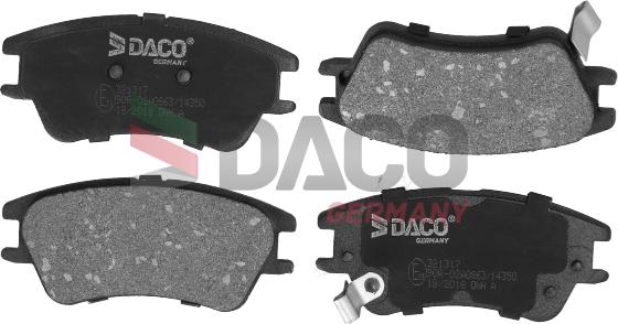 DACO Germany 321317 - Kit de plaquettes de frein, frein à disque cwaw.fr