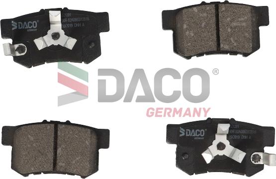 DACO Germany 321201 - Kit de plaquettes de frein, frein à disque cwaw.fr