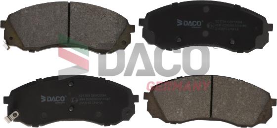 DACO Germany 321703 - Kit de plaquettes de frein, frein à disque cwaw.fr