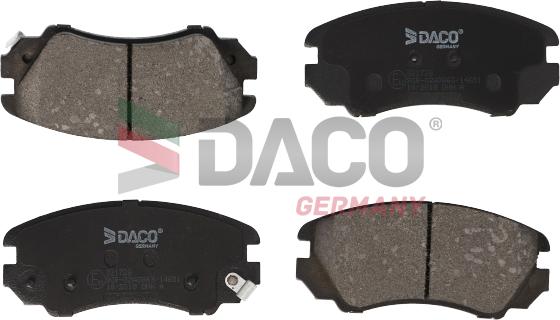 DACO Germany 321728 - Kit de plaquettes de frein, frein à disque cwaw.fr