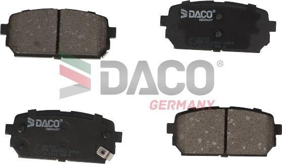 DACO Germany 321723 - Kit de plaquettes de frein, frein à disque cwaw.fr