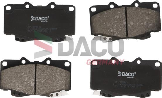 DACO Germany 323941 - Kit de plaquettes de frein, frein à disque cwaw.fr