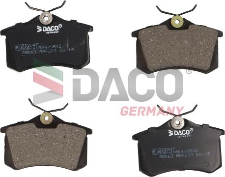 DACO Germany 323947 - Kit de plaquettes de frein, frein à disque cwaw.fr